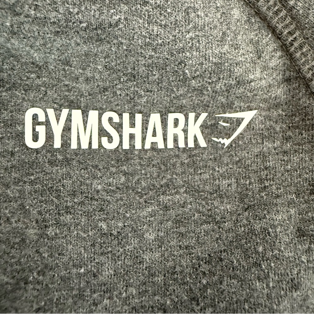 Bundle of 2 Gymshark XS Gray Light Blue Logo Hoodie Fleece Pullover Sweatshirt - Picture 6 of 12